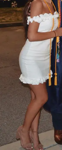 Boutique White Graduation Dress