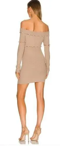H:ours Delhia Mini Dress in Camel Medium