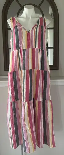 Marine layer Corinne Maxi Dress in Multi Stripe, Size L New w/Tag SOLD OUT!