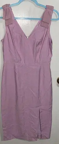 idem Ditto  Pink Sleeveless Bow Blazer MIDI Slit Dress Size M