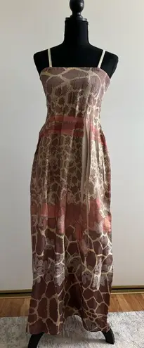 Lapis Vintage Multicolor Bohemian Maxi stretchy Tube Top Dress One Size