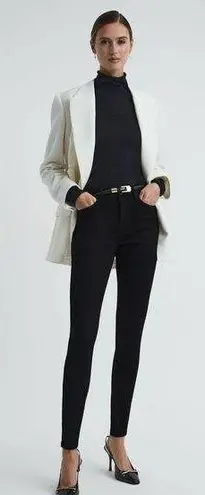 Reiss BLACK High RISE SKINNY JEANS size 26 (US 6)