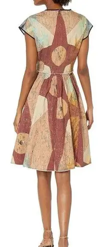 Making The Cut Winning Look Gary Graham Carnival Painting Cotton Dress Size M