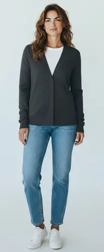 Brunello Cucinelli Brunello Cucuinelli 100% Cashmere Cardigan Sweater in Gray - Image 1