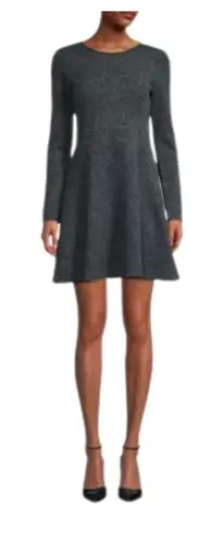 Collective Concepts Charcoal Long sleeve Fit & Flare Dress XS