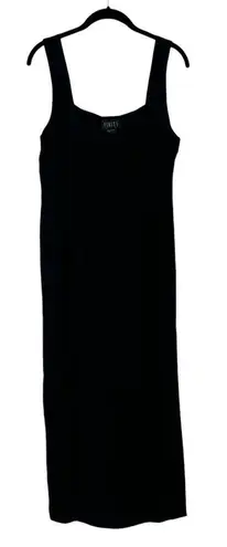 Finity Vintage Dress Black Maxi 100% Silk Goth Y2K Classic Prom Size 10