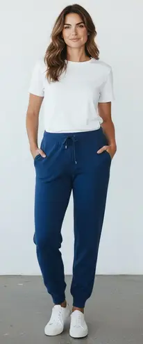 Brunello Cucinelli 100% Cashmere Monili Drawstring Jogger Pants in Blue