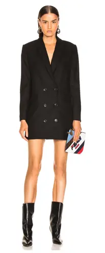 Equipment Norden Oversized Double-breasted Wool Mini Dress Size 0