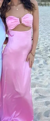 Peppermayo Exclusive - Tropicana Satin Maxi Dress - Candy