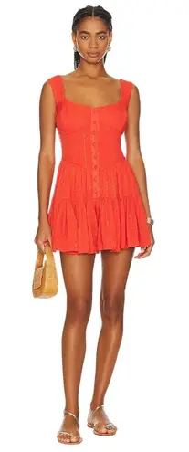 PQ Everly Romper in Passion XSmall Small New Womens Beach Resort Red