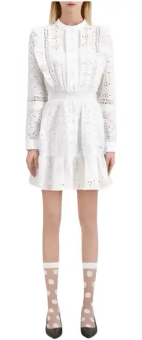 The Kooples NWT Broderie Anglaise Women’s Mini Dress Size FR 1 US Small / 4