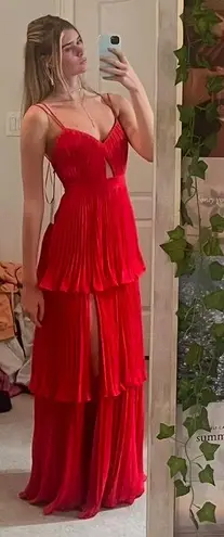 Amur Pleated Maxi Dress