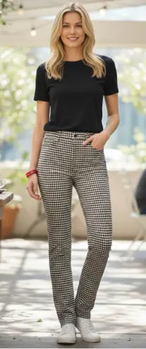 Talbots NWOT  Stretch Corduroy Straight Leg Pants - Buffalo Check SZ-14 thumbnail 1