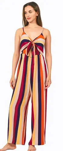 Andree by Unit Women's Striped Sleeveless Jumpsuit Medium Multicolor