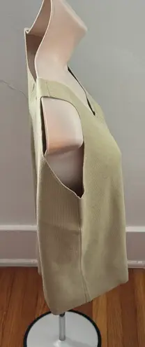 Sigrid Olsen Sport Gold Knitted Square Neck Tank Top, size M Petite