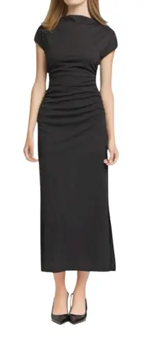 WAYF NEW Anthropologie Elegant Black Dress Classic Party Cocktail Gala Size XS