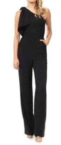 Dress the Population Tiffany One-Shoulder Jumpsuit in Black Size Small NWT