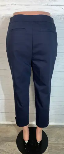 Rafaella Curvy pants capris size 6 blue 23.5" inseam 2 zip pockets