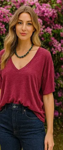 UpWest 100% Cotton Slub Knit V