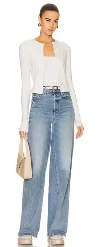 MOTHER Denim Echanter Heel Wide Leg Denim Jeans, Free & Wild Wash, Size 29