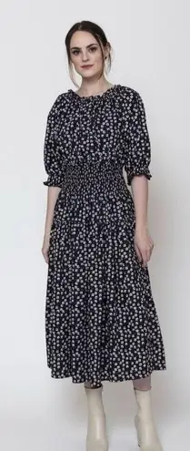 Apiece Apart Brijitte Dress Wheels Block Print