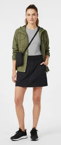 prAna Black Active Skort L | Built-In Shorts | Hiking Travel Athleisure Skirt