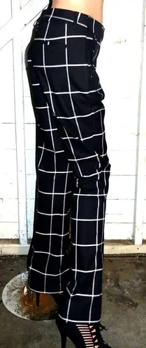 Express Black White Checkerboard Pants 4