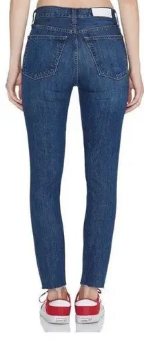 RE/DONE REDONE Originals High Rise Straight Leg Crop Jeans Dark Wash Denim Size 27