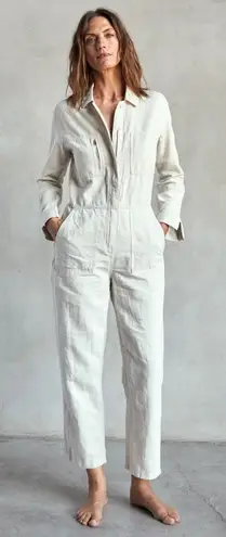 Outerknown Station Jumpsuit Utility Style Workwear Casual Beige XS