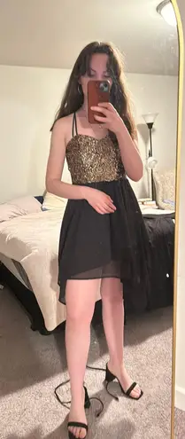 Semi Formal High low dress Black