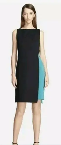 St. John $995 New XS 0 Sheath Dress Milano Knit Verde Teal St 2014 Caped Sweater