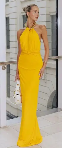 Rebecca Vallance Phoenix Dress Gown Marigold Size US 2 NWT Orange