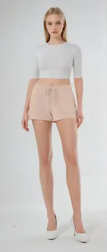 Comfy And Ready Terry Shorts In Blush Size Small