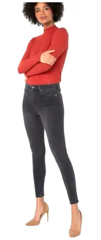 Liverpool High Rise Ankle Skinny Denim Jeans Black Gray Meteorite Size 6/28