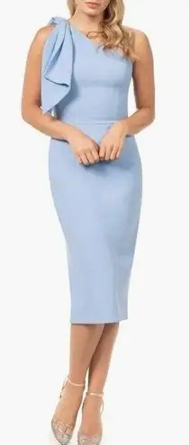 Dress the Population NWOT TIFFANY One Shoulder
MIDI Dress Sky blue sz XL