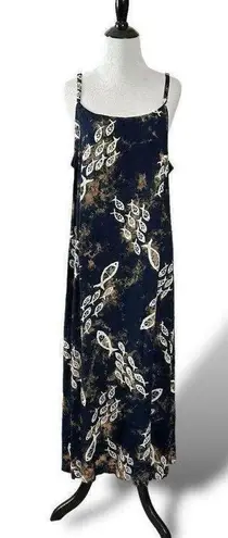 Vintage 90s Far Away Tropical Tie Dye Fish Maxi Dress & Top Set Size Large Beach