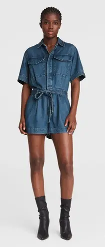 Rag & Bone Featherweight Surplus Romper Size XXS Blue