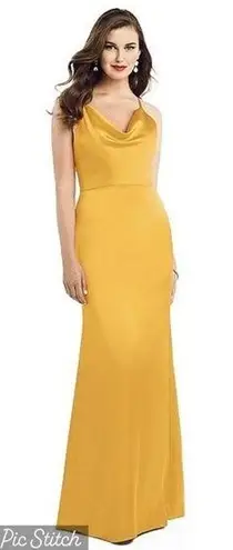 Gorgeous New Dessy Collection NYC Gold Maxi Dress! Size 16