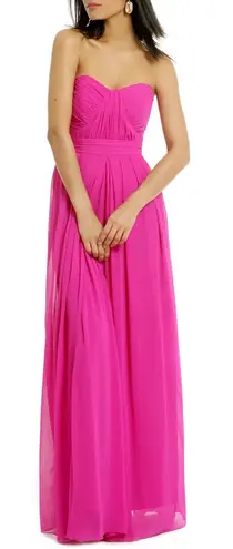 Badgley Mischka Fluorescent Chiffon Gown size 2