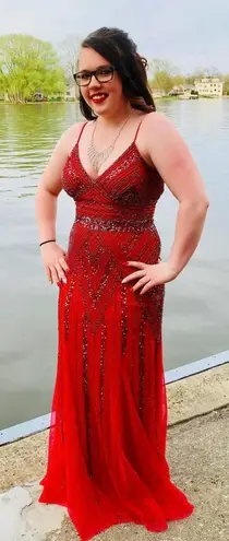 Marina De Buchi Red Dress