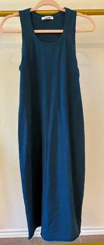 Magnolia boutique Women’s dark teal green blue tank top midi dress large