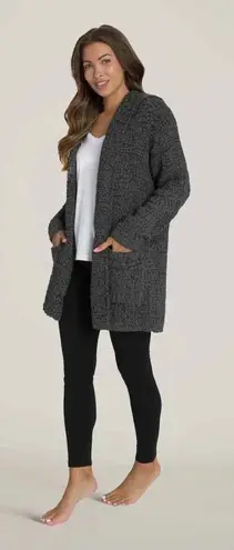 Barefoot Dreams Cozy Knit Cardigan Open Front Pockets Comfy Loungewear Sweater