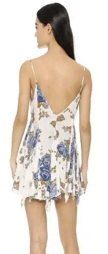 Free People Intimately  Alyson Slip Tank Mini Dress - White Floral - S