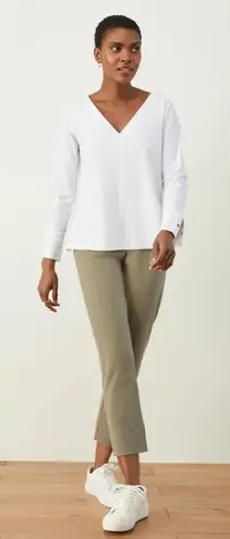 ADAY Something Tailored Shirt Technical Silk in White- Still Full Price