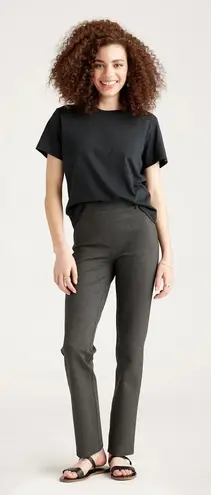 Quince ✨ Ultra-Stretch Ponte Straight Leg Charcoal Sz Large Pants✨