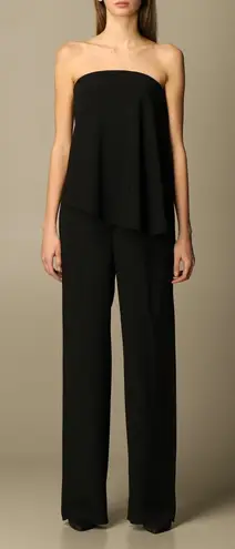 Emporio Armani Cady Black Strapless Jumpsuit- NWT