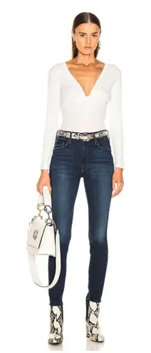 MOTHER denim Revolve The Looker high waisted ankle Up Your Alley jeans Blue Size 28