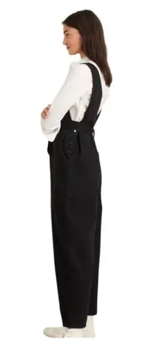 Alex Mill Ollie Black Denim Jumpsuit Belted Wide Leg Cropped Size Medium