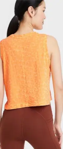 All In Motion Boxy Fit Tank Top sleeveless Orange XXL