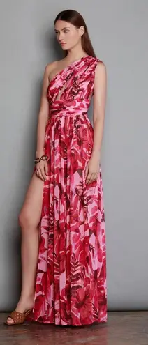 Bronx and Banco NWT Pink Camilla One-Shoulder Maxi Dress